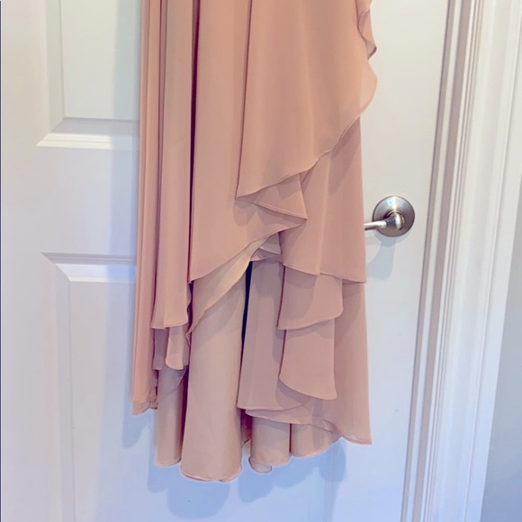 Jenny Yoo Bridesmaids wrap dress, blush - Picture 3 of 10